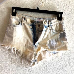 Distressed denim shorts Size S